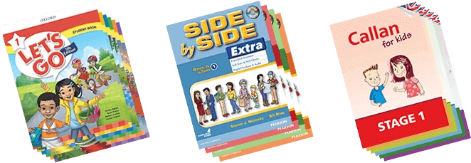 世界的な人気教材 Let's Go、Side by Side、Callan for Kidsの表紙